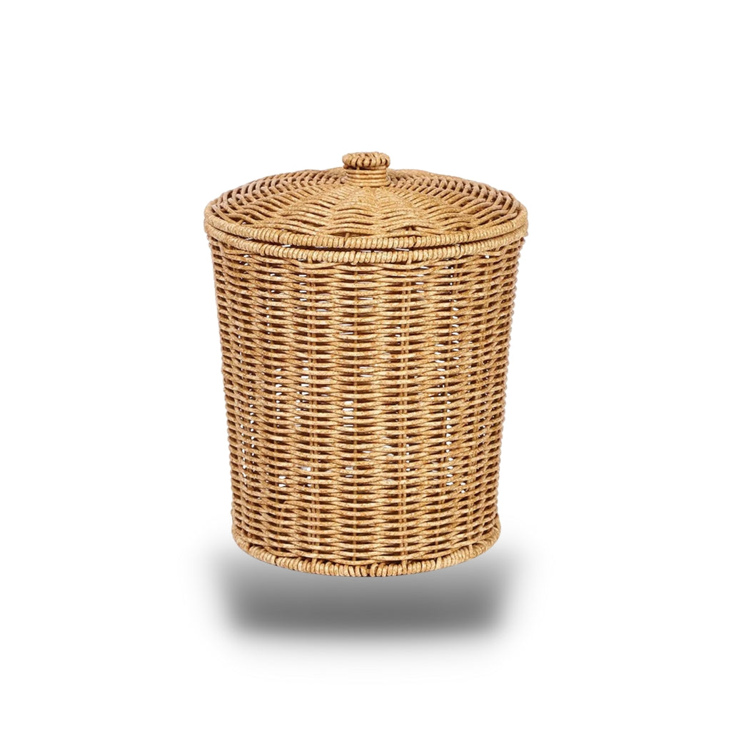 Grand Panier en Osier avec Couvercle