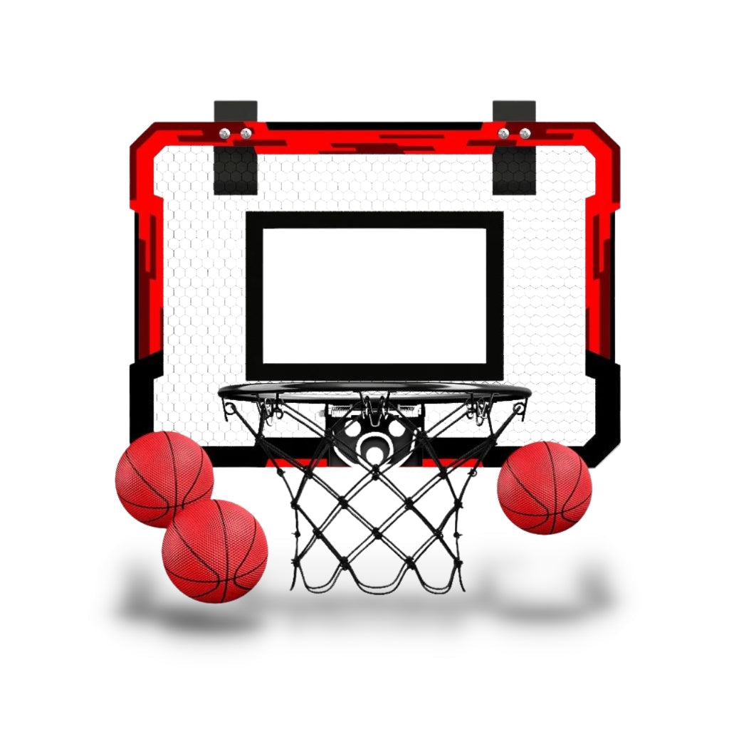 Panier De Basket COLORBABY Avec Marqueur Électronique - Structure Métallique 64x100x150 Cm, Design Retour, Ballons Inclus Pour Enfants