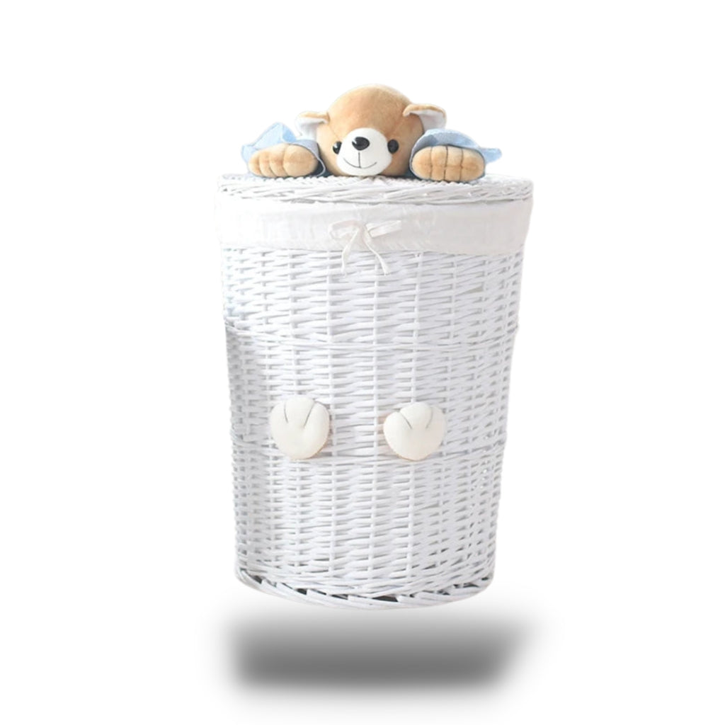 Panier De Pêche En Osier Avec Couvercle - Occasion - Capacité 3L - Dimensions 33x13x18 Cm