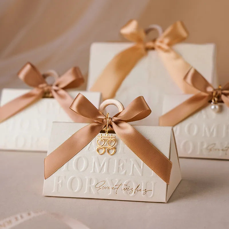 Panier Cadeau Vide Tressé Avec Accessoires - Boîte Cadeau + Sacs + Rubans + Carte + LED - Pour Noël, Anniversaire, Mariage - 11