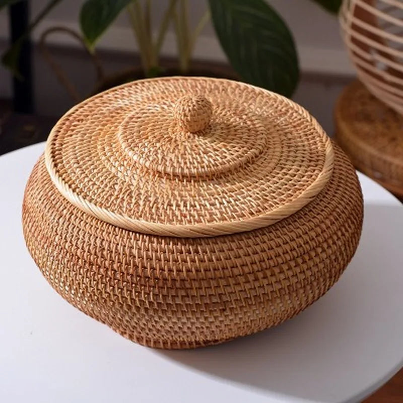 Panier Rond avec Couvercle